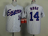 Montreal Expos #14 Pete Rose Blue Pinstripe 1982 Mitchell And Ness Throwback White Stitched MLB Jersey Sanguo,baseball caps,new era cap wholesale,wholesale hats